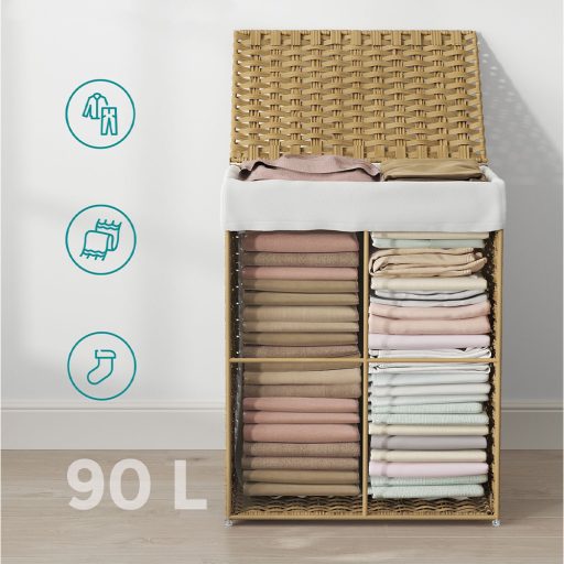 Plastikowy kosz na pranie 45,5 x 32 x 61 cm