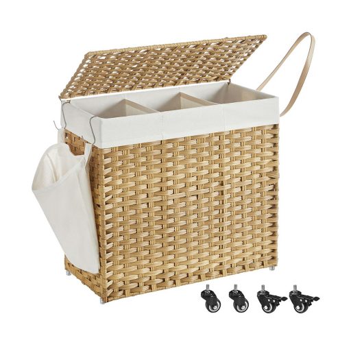 Plastikowy kosz na pranie 66 x 33 x 66 cm