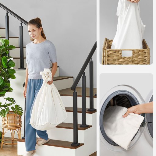 Plastikowy kosz na pranie 66 x 33 x 66 cm