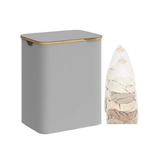 Plastikowy kosz na pranie, szary