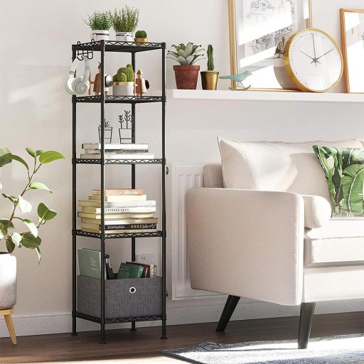 Regał łazienkowy 5-poziomowy 30x30x121cm