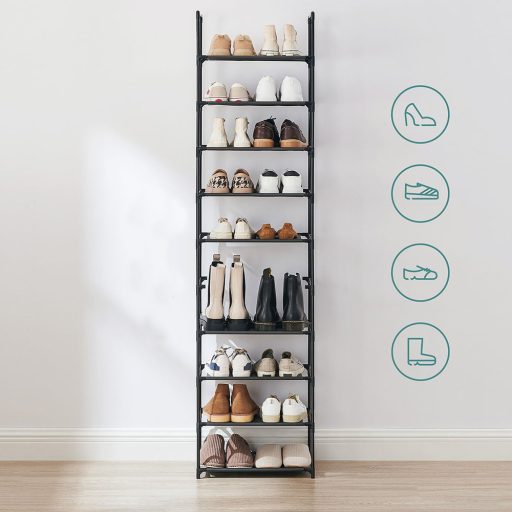 Regał na buty 10-poziomowy 45x28x173cm