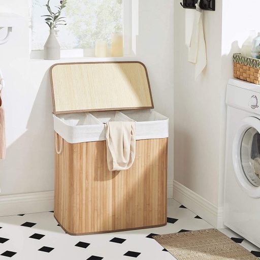 Kosz na pranie bambusowy 60x40x61.5cm