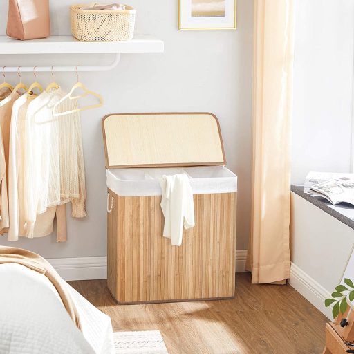 Kosz na pranie bambusowy 60x40x61.5cm