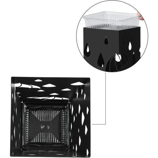 Stojak na parasole, czarny