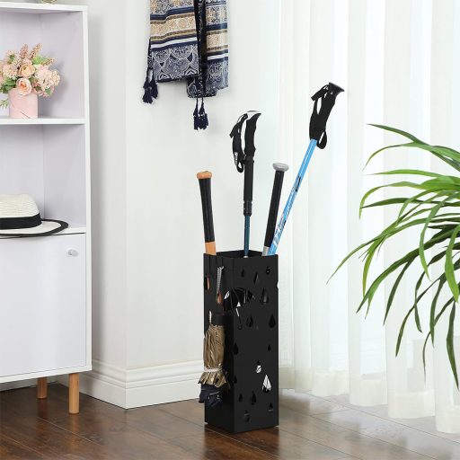 Stojak na parasole, czarny