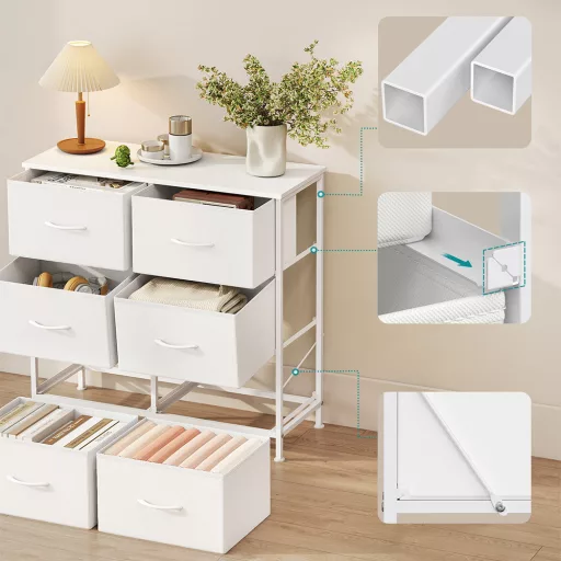 Skrzynia z 6 szufladami 76.7x30x74.7cm