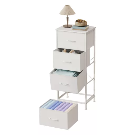 Wąska komoda 4-szufladowa 39,6x30x96,2cm