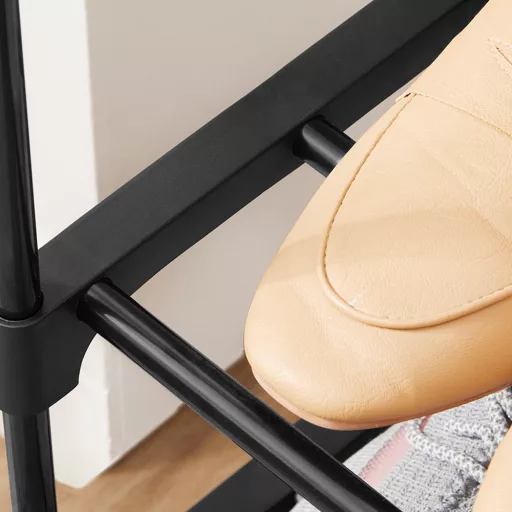 Metalowy regał na buty 3-poziomowy 2 szt. 92x30x54cm