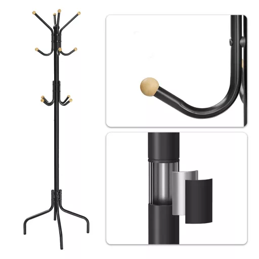 Metalowy Wieszak na Ubrania 56.5x180cm