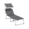 Leżak z daszkiem, ciemnoszary