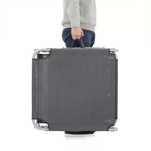 Leżak z daszkiem, ciemnoszary