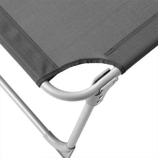 Leżak z daszkiem, ciemnoszary