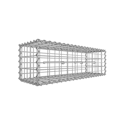 Kosz Gabionowy Stalowy 100 x 30 x 30 cm