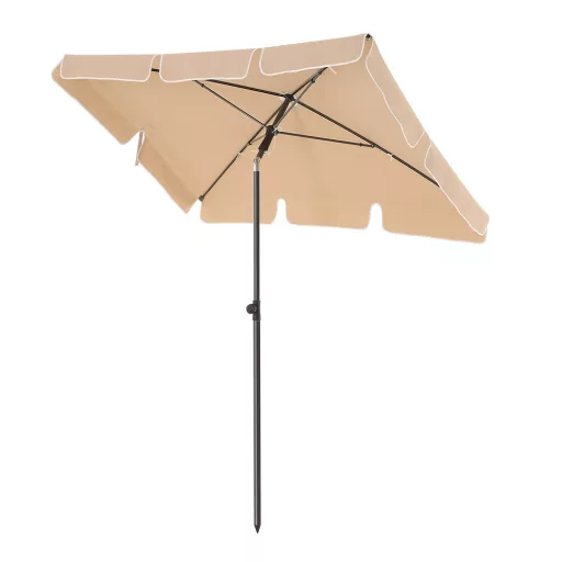 Regulowany Parasol Słoneczny z Torbą, 2x1.25m Orzech