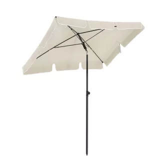 Regulowany Parasol Słoneczny z Torbą, 2x1.25m Beżowy