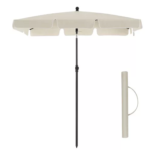 Regulowany Parasol Słoneczny z Torbą, 2x1.25m Beżowy