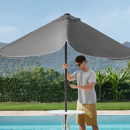 Regulowany Parasol 2x1,5m Szary