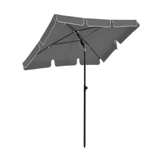 Regulowany Parasol z Torbą 2x1.25m Szary