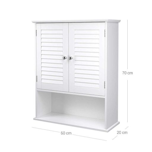 Szafka ścienna do łazienki 60x20x70 cm