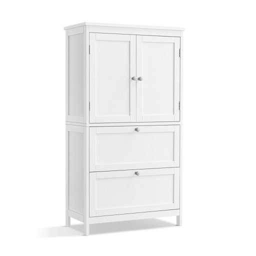 Szafka z 2 drzwiami i 2 szufladami 60x30x110 cm