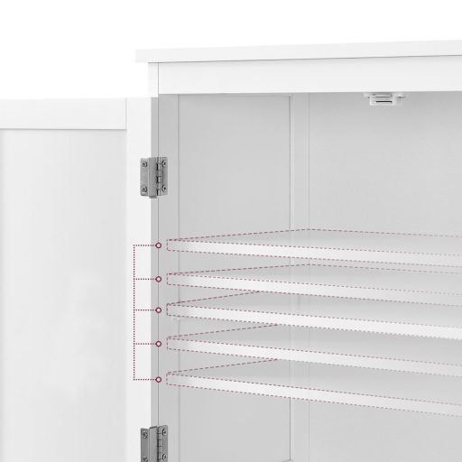 Szafka z 2 drzwiami i 2 szufladami 60x30x110 cm