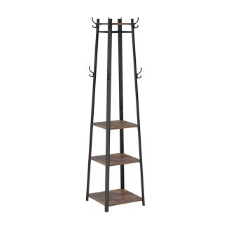 Wieszak stojący z półkami 43×43×180 cm