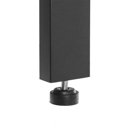 Półka narożna, czarna 37,2x37,2x159 cm