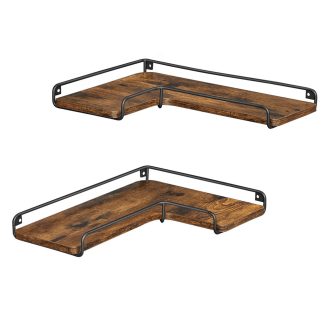 Półka narożna w kształcie litery L, zestaw 2 sztuki