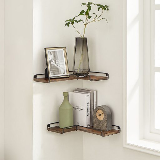 Półka narożna w kształcie litery L, zestaw 2 sztuki