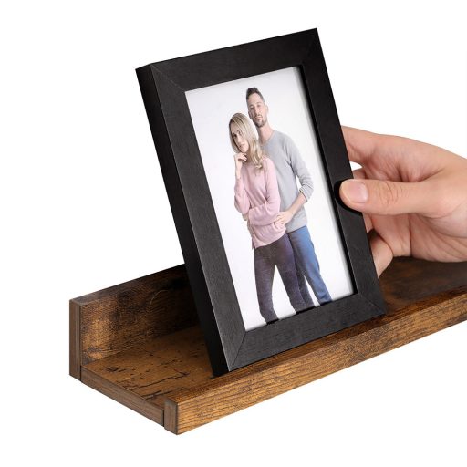 Zestaw 3 drewnianych półek ściennych