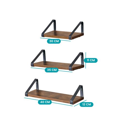 Zestaw 3 regałów na książki