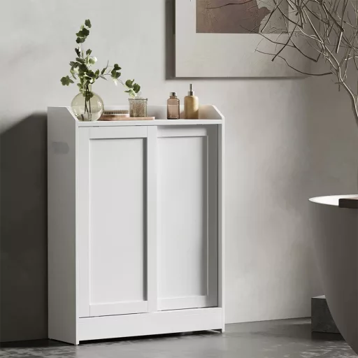 Szafka łazienkowa z drzwiami przesuwnymi