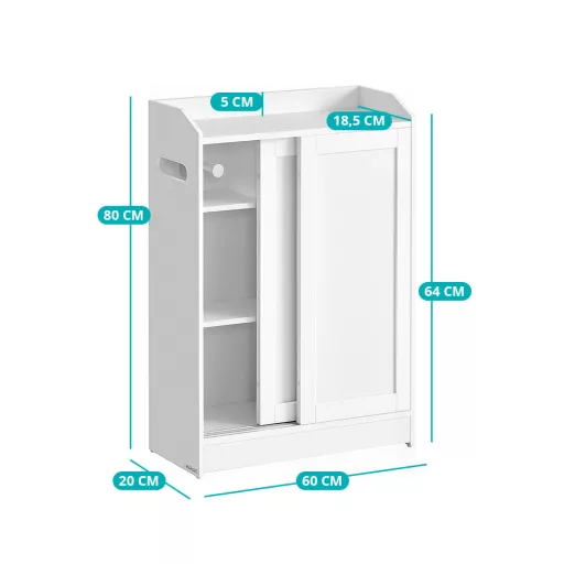 Szafka łazienkowa z drzwiami przesuwnymi