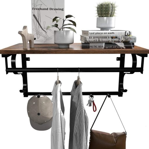 Rustykalny wieszak ścienny