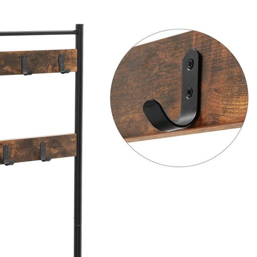 Ściana do przedpokoju, brązowa, 32 × 70 × 175 cm