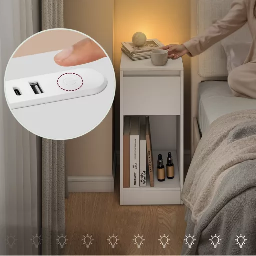 Wąska szafka nocna 25x30x59,5cm