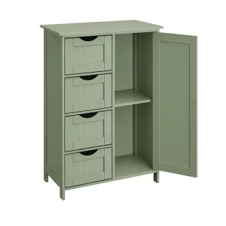 Szürke-zöld Fiókos Szekrény 55x30x82.2cm