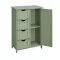 Szürke-zöld Fiókos Szekrény 55x30x82.2cm