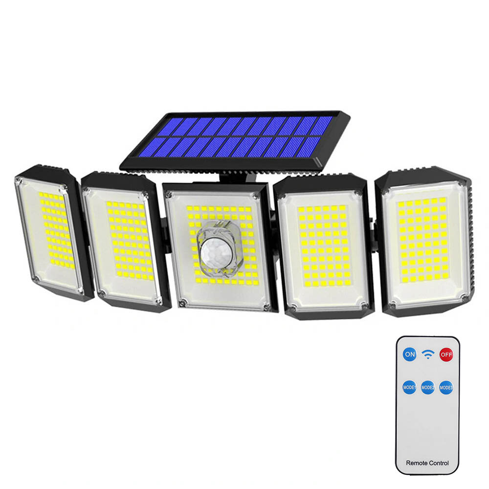 5 Panelowa Obrotowa Lampa Solarna 300 LED