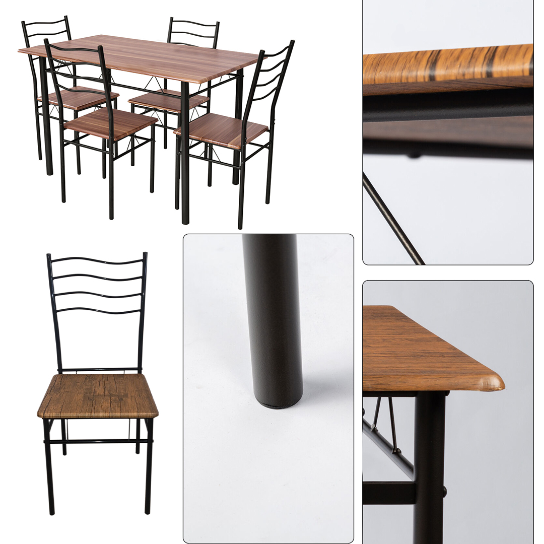 Stół Metalowy Z 4 Krzesłami