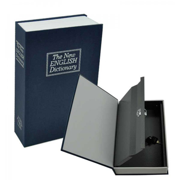 Pudełko Zabezpieczające W Kształcie Książki-niebieskie