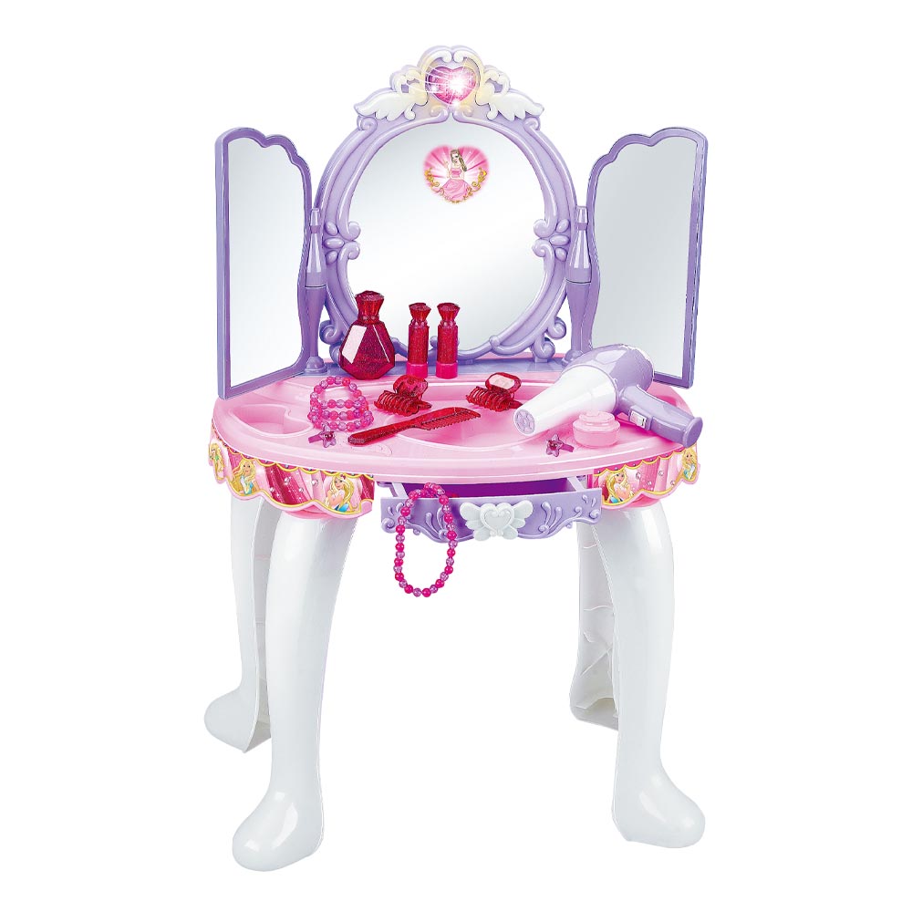 Toaletka dla dzieci w kilku rodzajach-z księżniczką, fioletowo-różowa