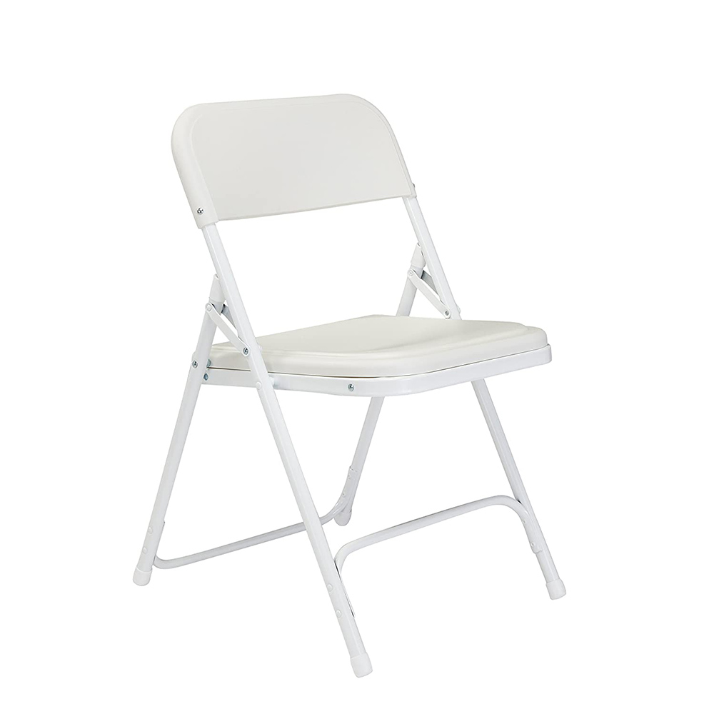 Krzesła Składane, 4 Szt, Białe