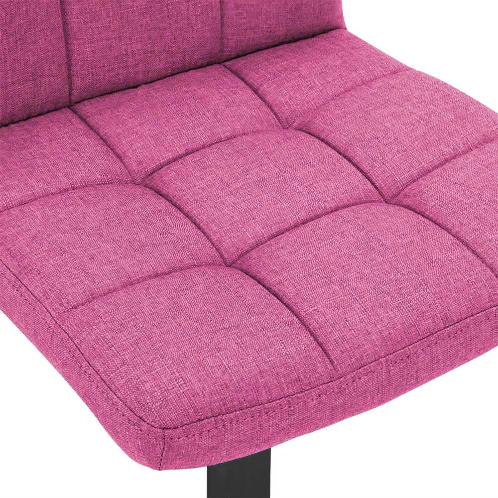2 Krzesła Barowe Z Siedziskiem Z Tkaniny W Kilku Kolorach-pink