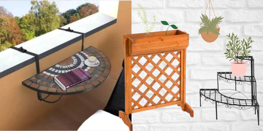 Zioła w doniczkach na parapecie lub balkonie