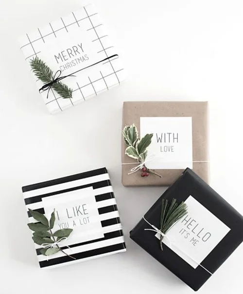 Kreatywne pakowanie prezentu ze sznurkiem jutowym