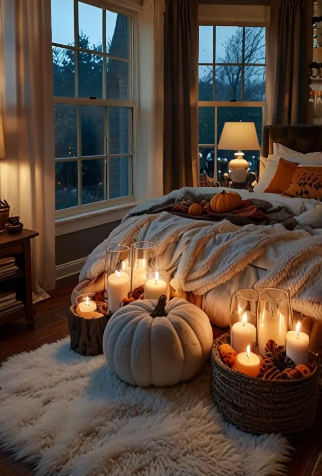 Jesienna aranżacja salonu