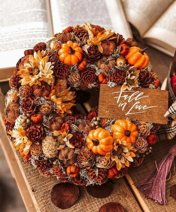 Naturalne jesienne dekoracje w domu