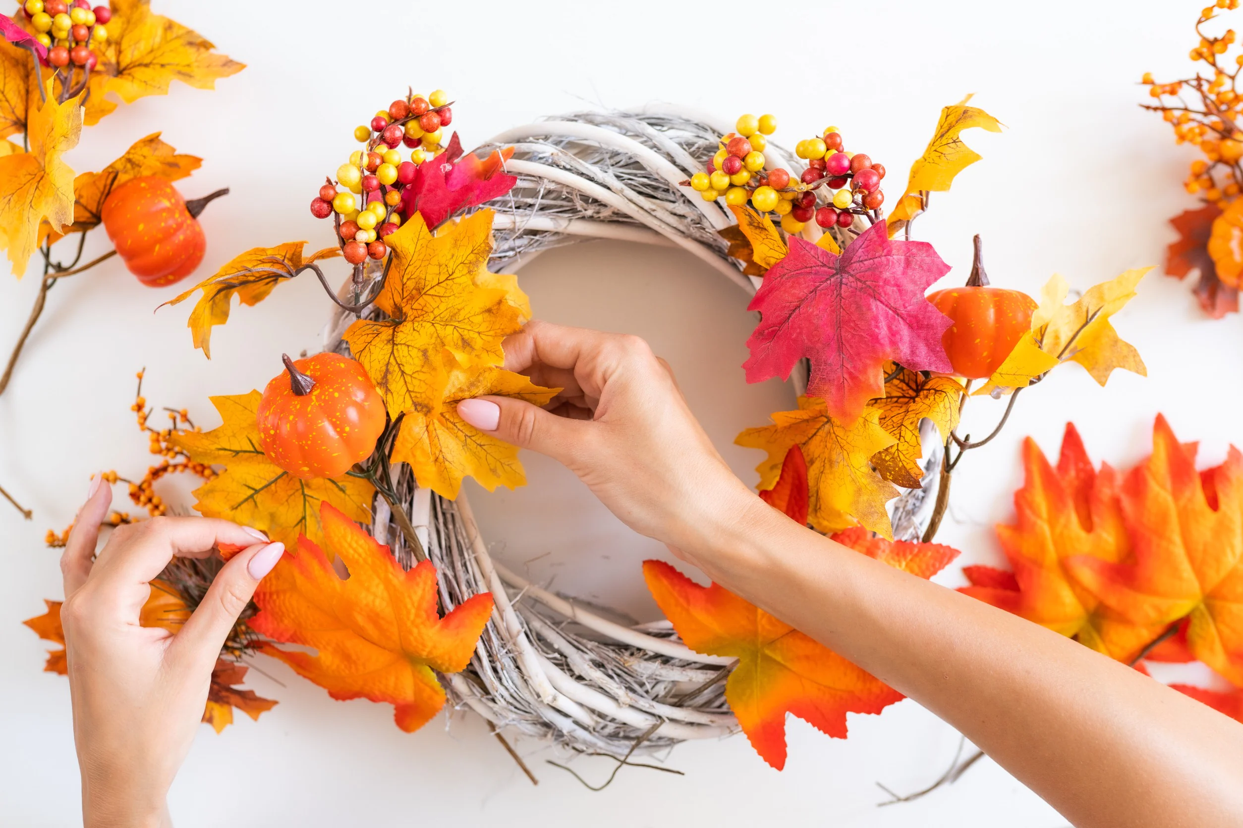 Podstawa jesiennego wieńca DIY